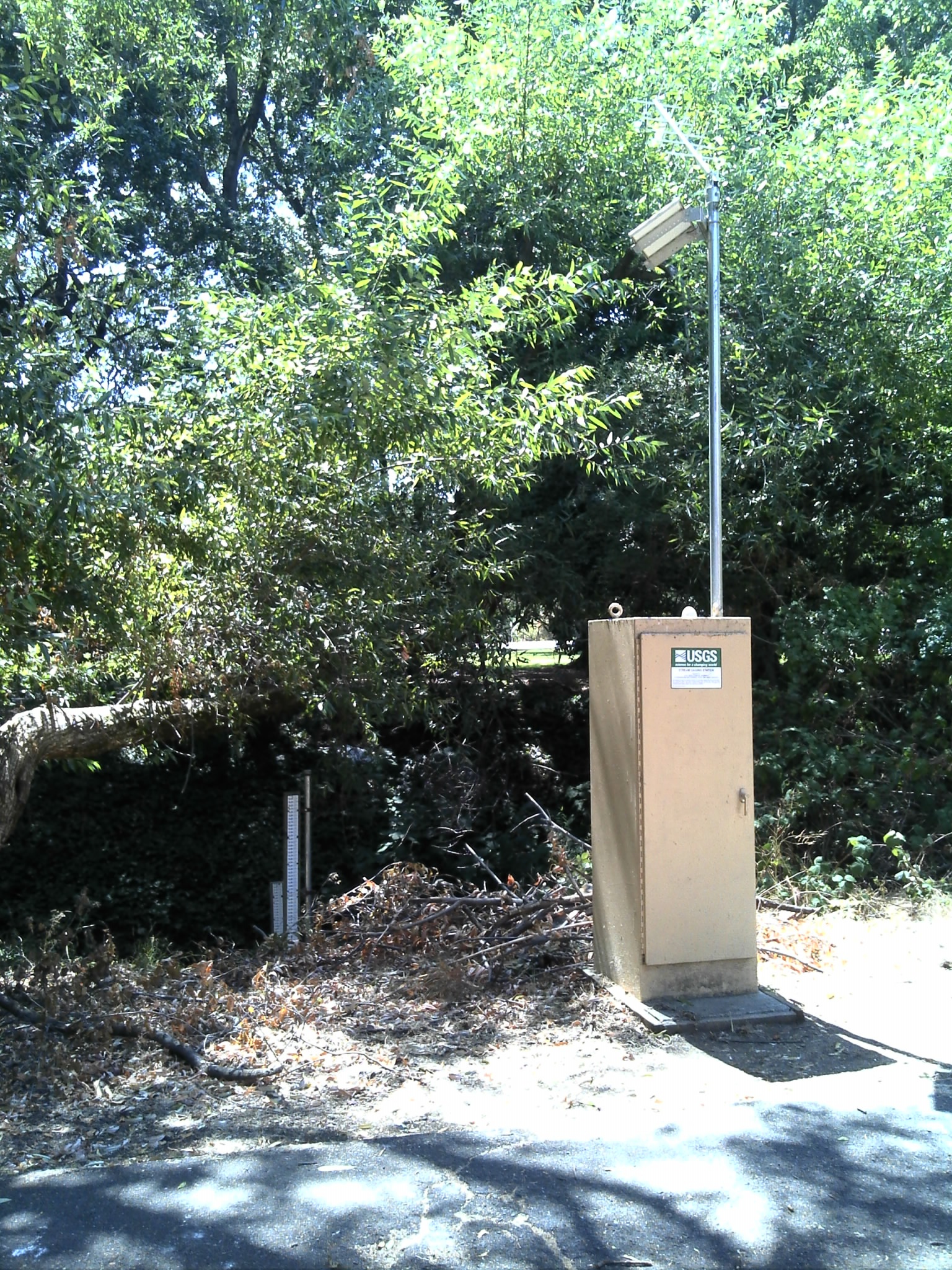 frameless Novato Creek Stream Gage